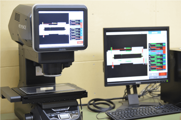 画像寸法測定器の画像